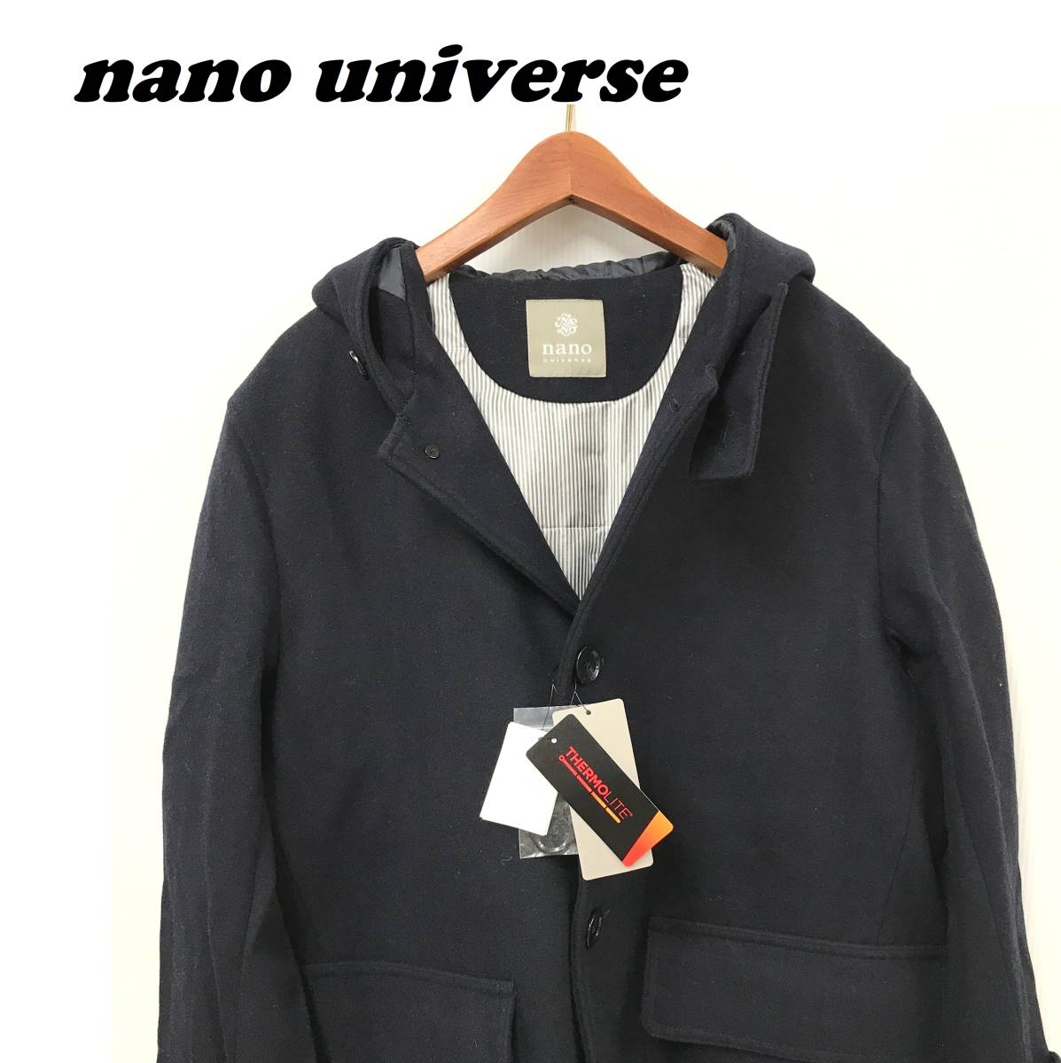 未使用品 /M/ メルトンフードコート ナノユニバース nano universe