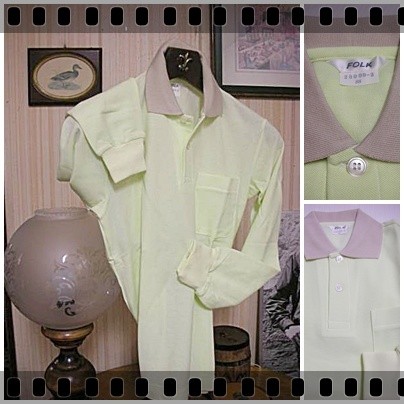  The выгодная покупка * пастель светло-зеленый k реликт рубашка-поло с длинным рукавом -SS
