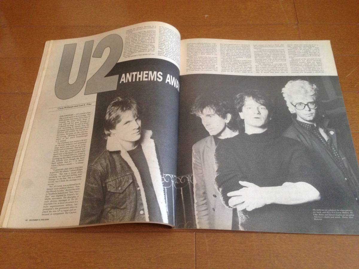 【即決】BAM music paper / vintage 1984 U2　希少品　ロック＆ポップミュージック_U2