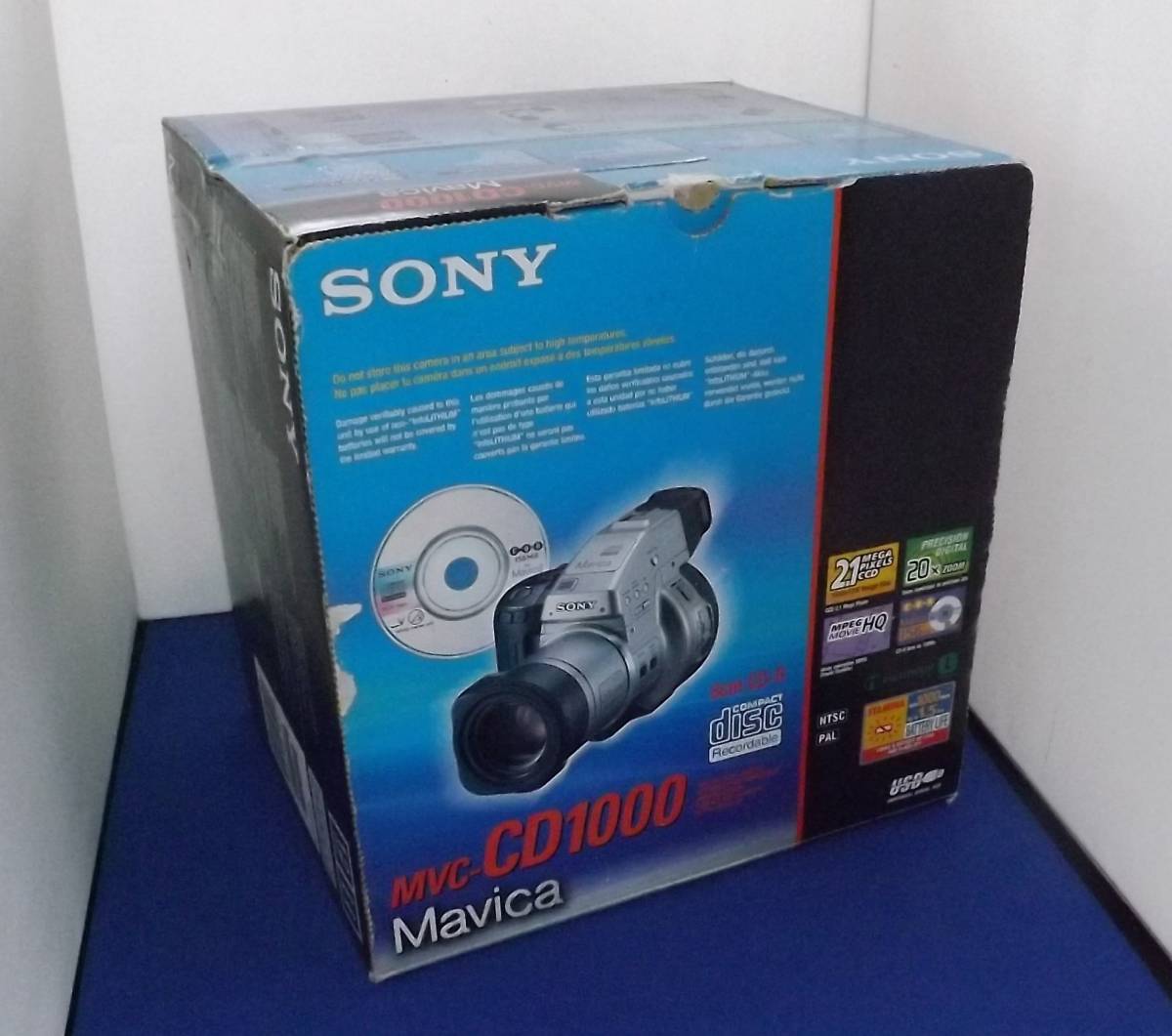 78）特別価格　映像技術的博物館級の新品ソニーのムービーカメラ　ソニーマヴィカ,MVE-CD1000　RECORDABLE　_新品元箱入り完品揃い