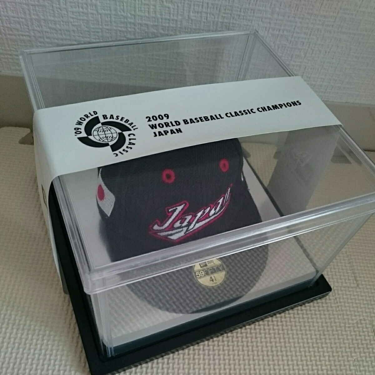 未使用品 2009 ワールド・ベースボール・クラシック 日本代表 優勝記念ミニチュアベースボールキャップ WBC NEW ERA イチロー 原辰徳 稲葉_画像1