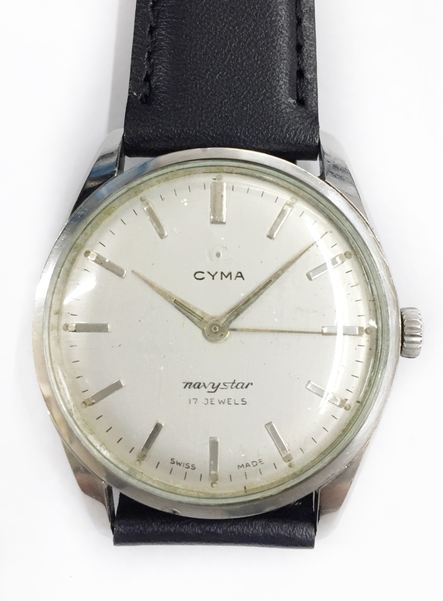  necessary repair!! immovable goods!! CYMA/ Cima NAVYSTAR/ navy Star after market goods band watch USED goods 