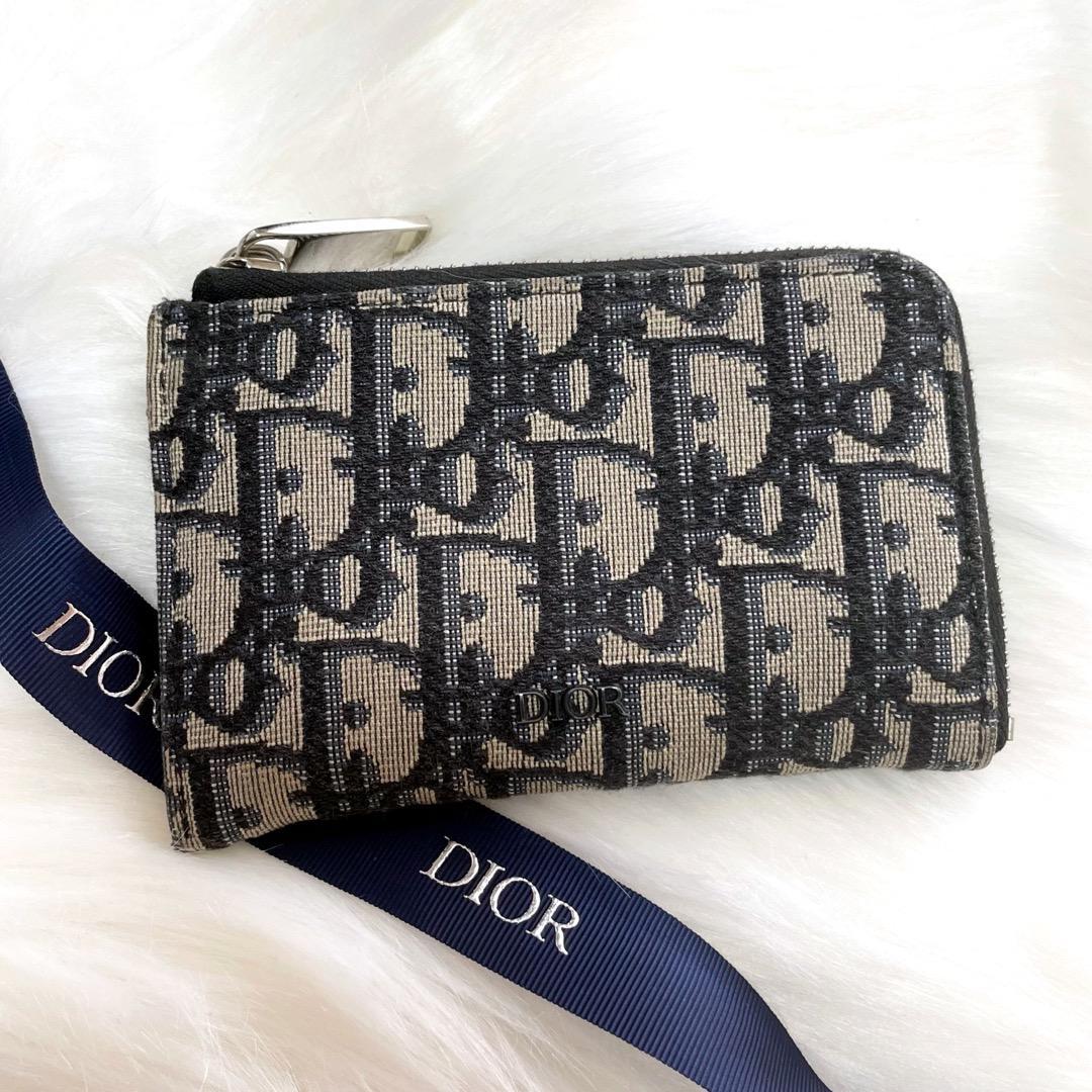 美品 Dior クリスチャンディオール オブリーク コインケース ミニ財布