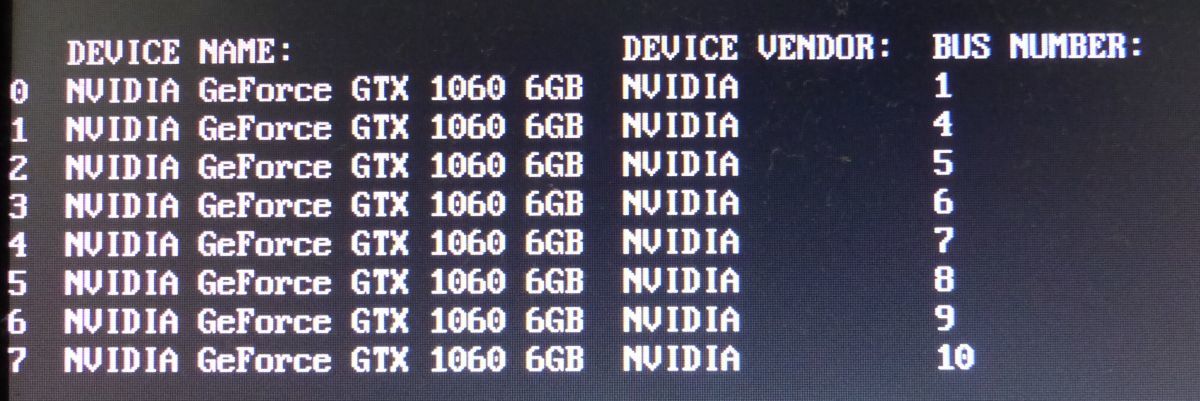 1円スタート PALIT HIBEE GPU MINER M8-1060 6G・動作確認済み・保証なし_画像3