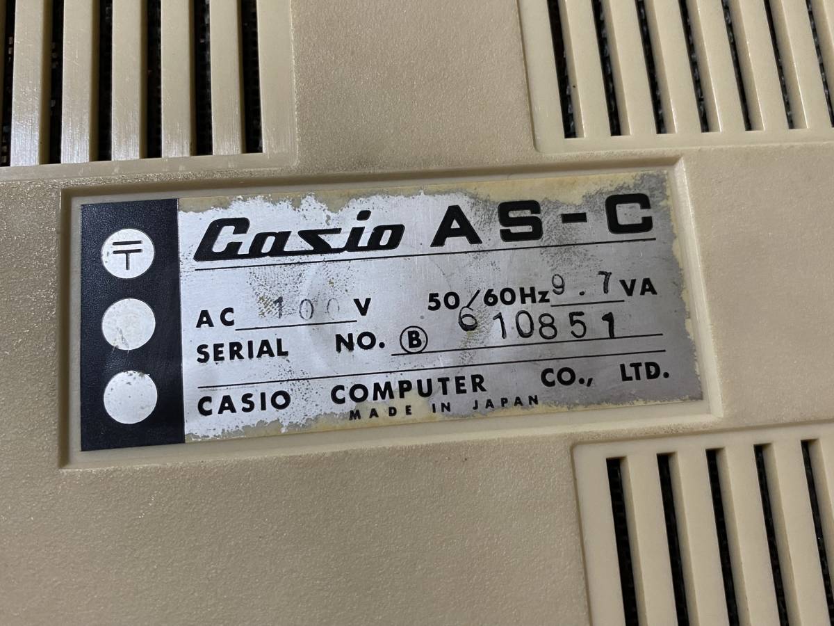 ジャンク 昭和レトロ 70年代 Casio AS-C カシオ 電子計算機 当時物/ビンテージ アンティーク レトロ 骨董 雑貨/HR