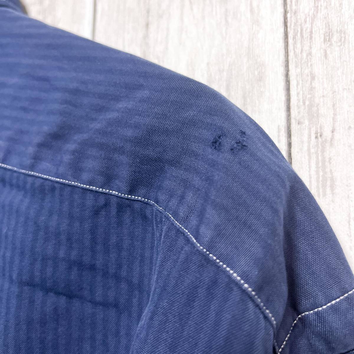 ラルフローレン Ralph Lauren 長袖シャツ ストライプシャツ メンズ ワンポイント サイズ17 1/2 XLサイズ 2-462