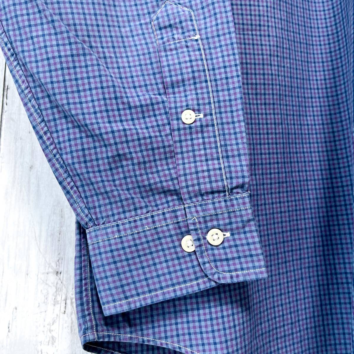 ラルフローレン Ralph Lauren チェックシャツ 長袖シャツ メンズ ワンポイント サイズ16 Lサイズ 2-477