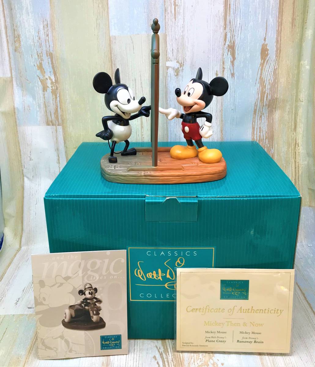 レア☆WDCC ミッキーマウス ミッキー Mickey Mouse 鏡 かがみ 今と前