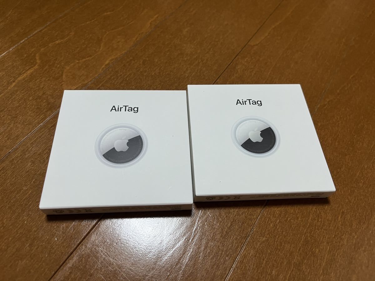 Apple AirTag アップル エアタグ 2個セット 箱あり(ケース)｜売買され 
