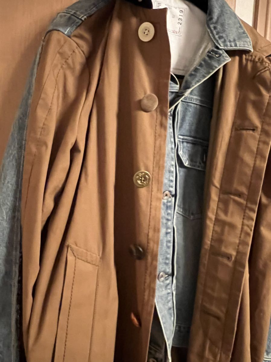 Sacai デニムコート ブラウン | incalake.com