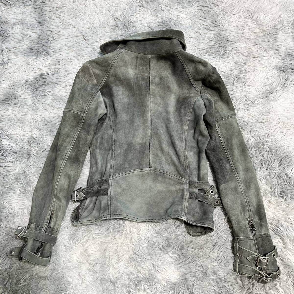 DIESEL ディーゼル ゴートスキン レザー ダブルライダースジャケット