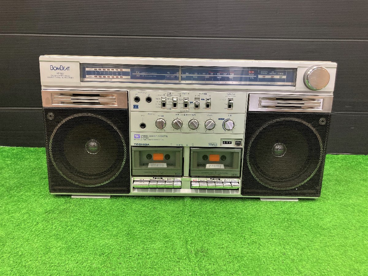 午前12時前のご注文は当日発送 東芝 ラジカセ BomBeat RT-7170SD - ラジオ