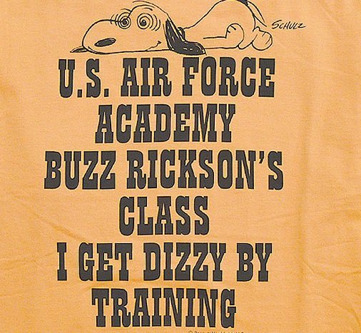 BUZZ×PEANUTSロングTシャツ「AIR FORCE ACADEMY」◆BUZZ RICKSON'S オレンジXLサイズ BR69078 バズリクソンズ スヌーピー 東洋_画像4