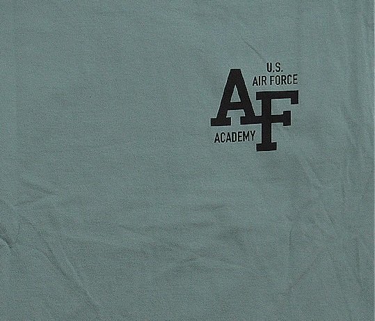 BUZZ×PEANUTSロングTシャツ「AIR FORCE ACADEMY」◆BUZZ RICKSON'S グリーンXXLサイズ BR69078 バズリクソンズ スヌーピー 東洋_画像3