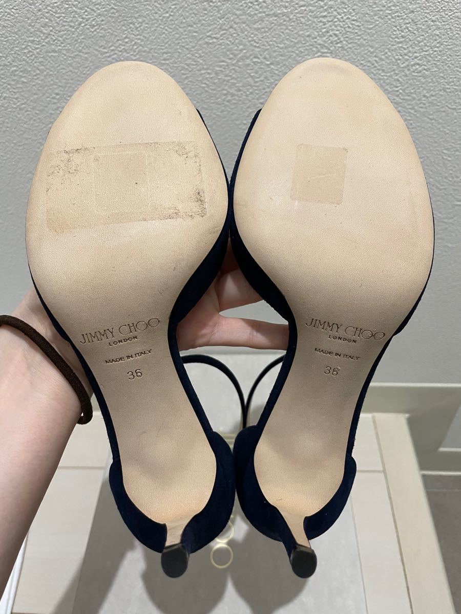 Jimmychoo サンダル ネイビー | noonanwaste.com