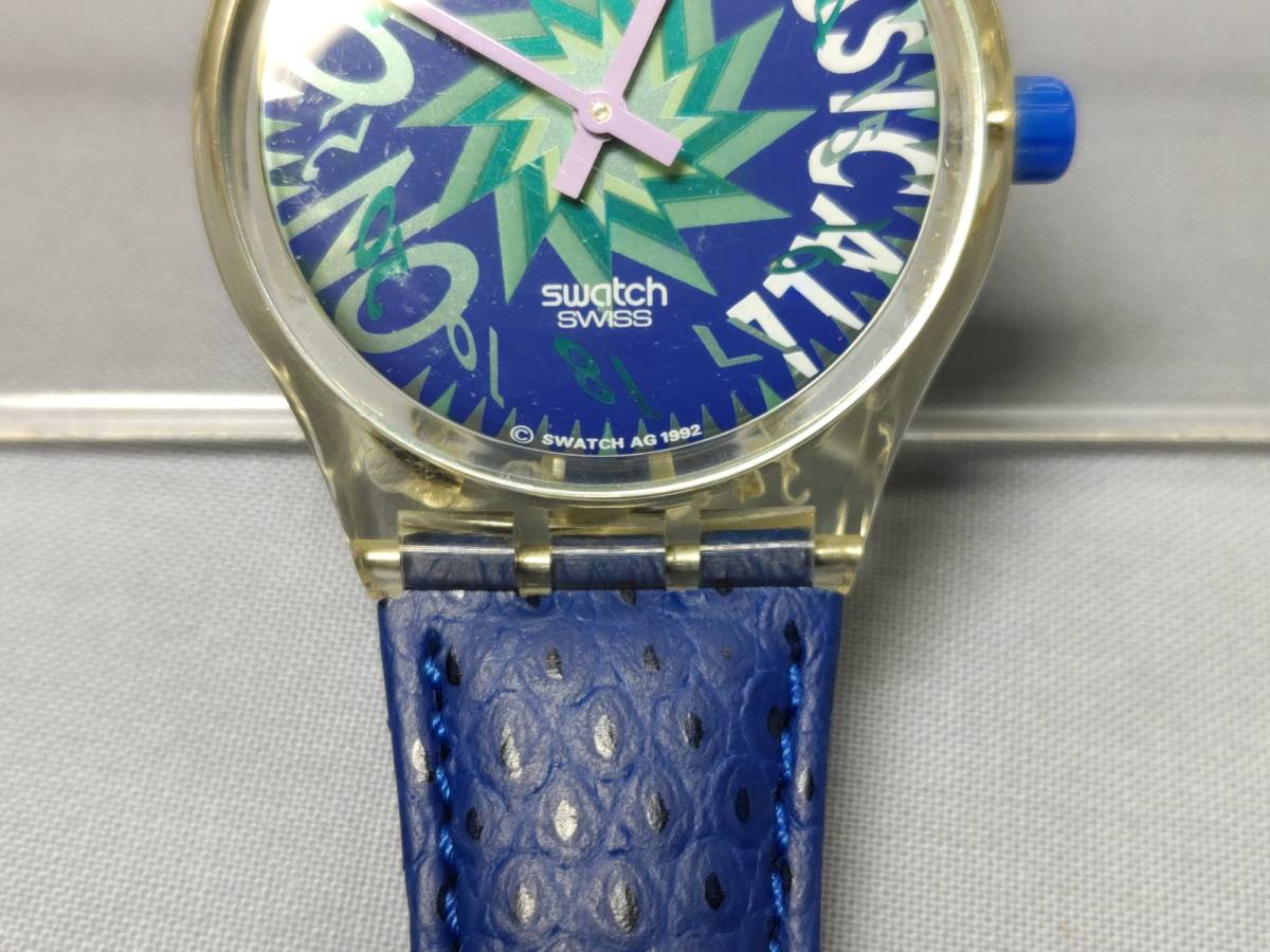 ○Swatch スウォッチ ミュージコール 1992年モデル 本革ベルト ...