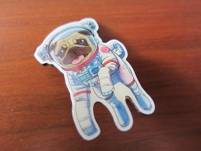  не продается * Space Brothers APOapo булавка bachi Pug собака новый товар не использовался товар * отправка 120~