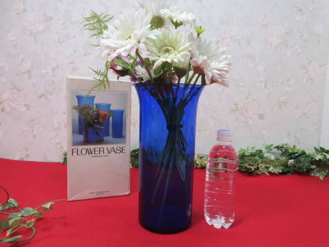 8GY2483　HOYA ホヤ クリスタル 大型　花器 フラワーベース 　ガラス製_画像1