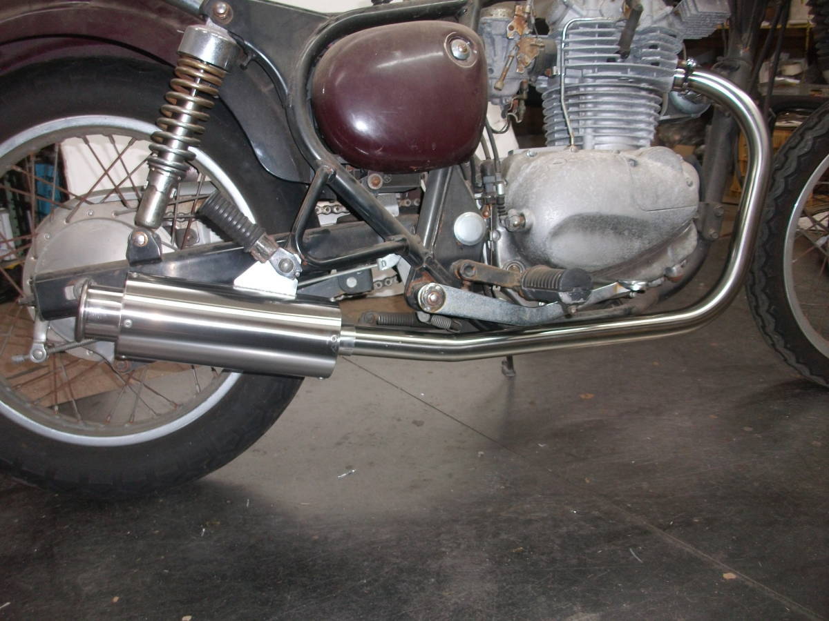 エストレア250専用メガホンマフラーステンレス製新品未使用の出品です