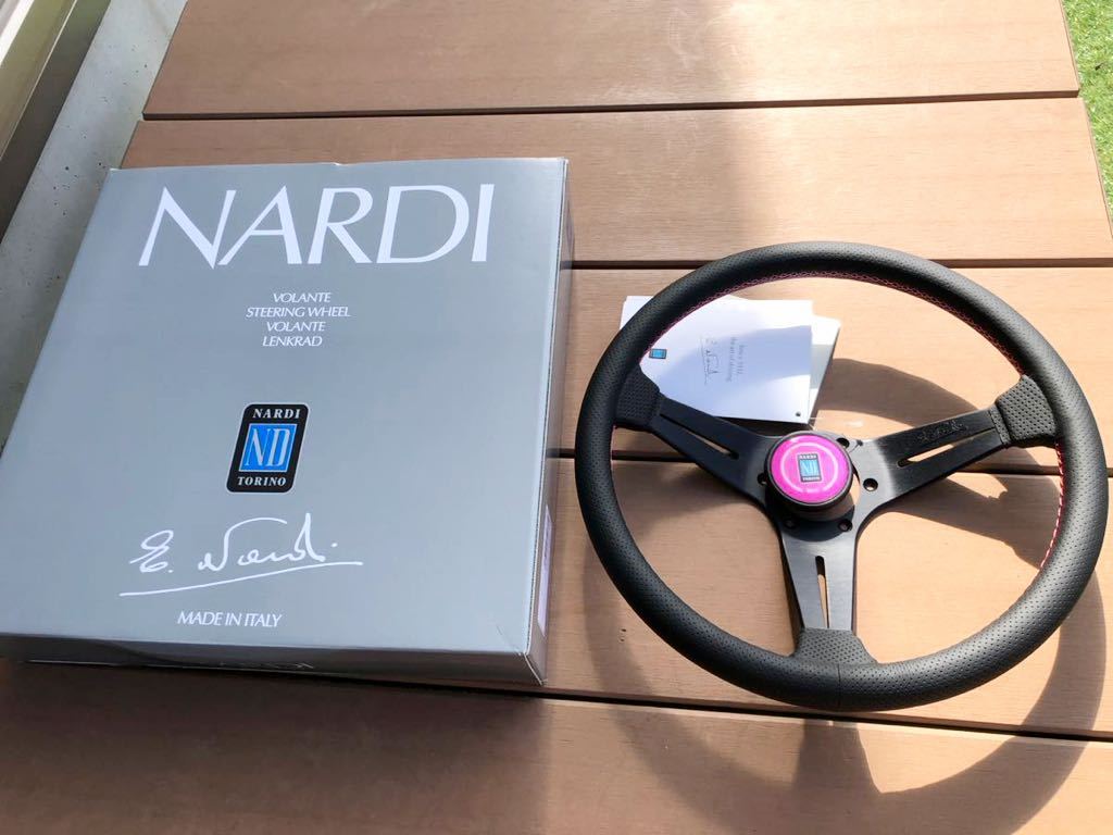 希少 正規品 FET】未使用 限定 NARDI ナルディ ピンク ラリー