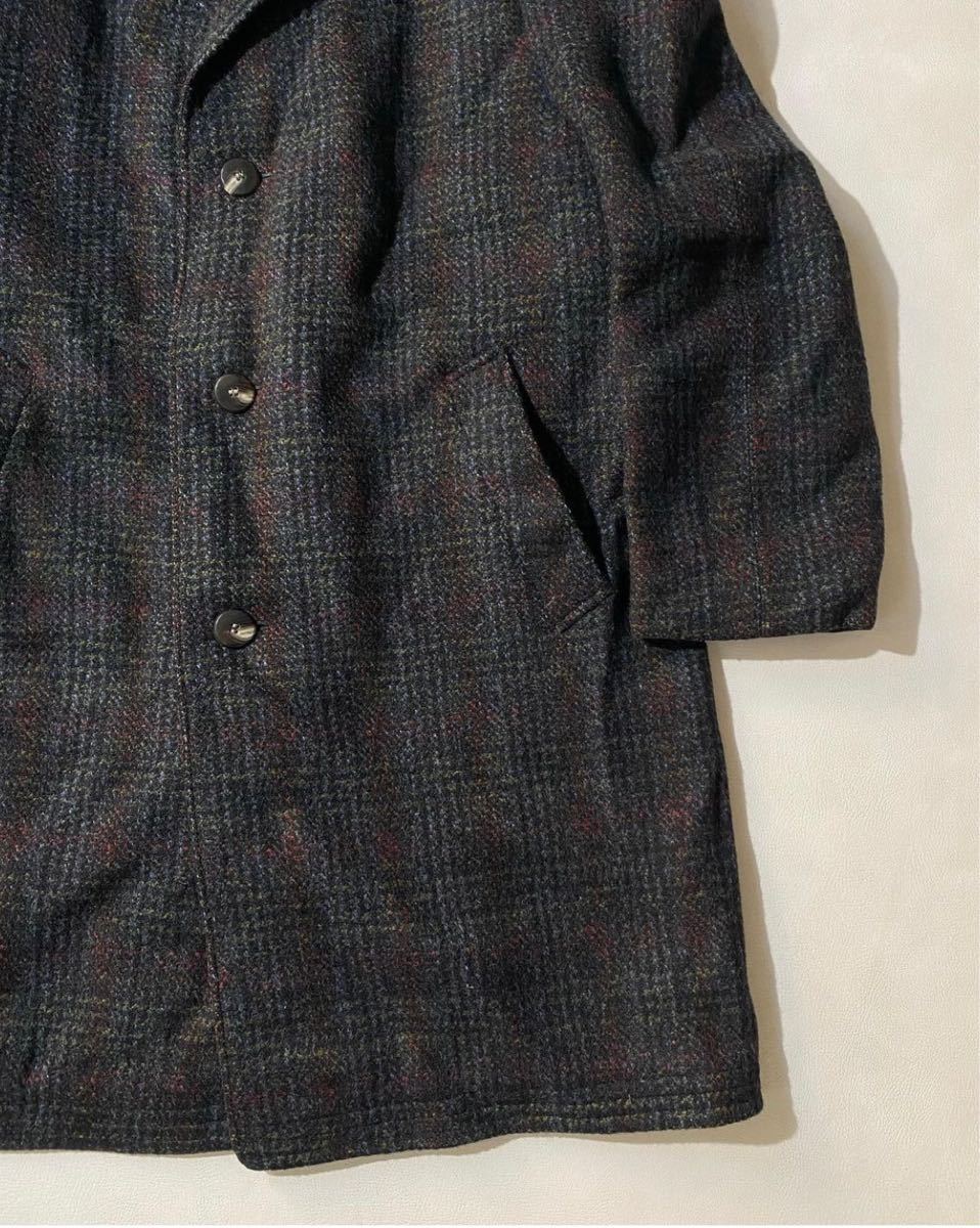 70's Tweed Check Coat チェック コート 