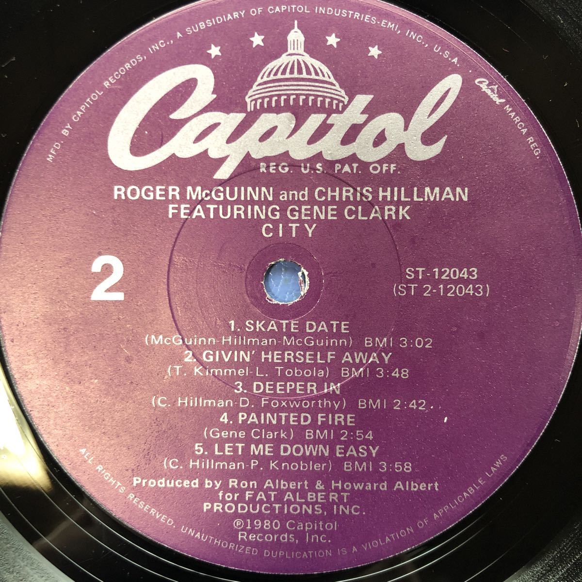 S LP Roger McGuinn and Chris Hillman feat Gene Clark CITY シュリンク付 レコード 5点以上落札で送料無料_画像5