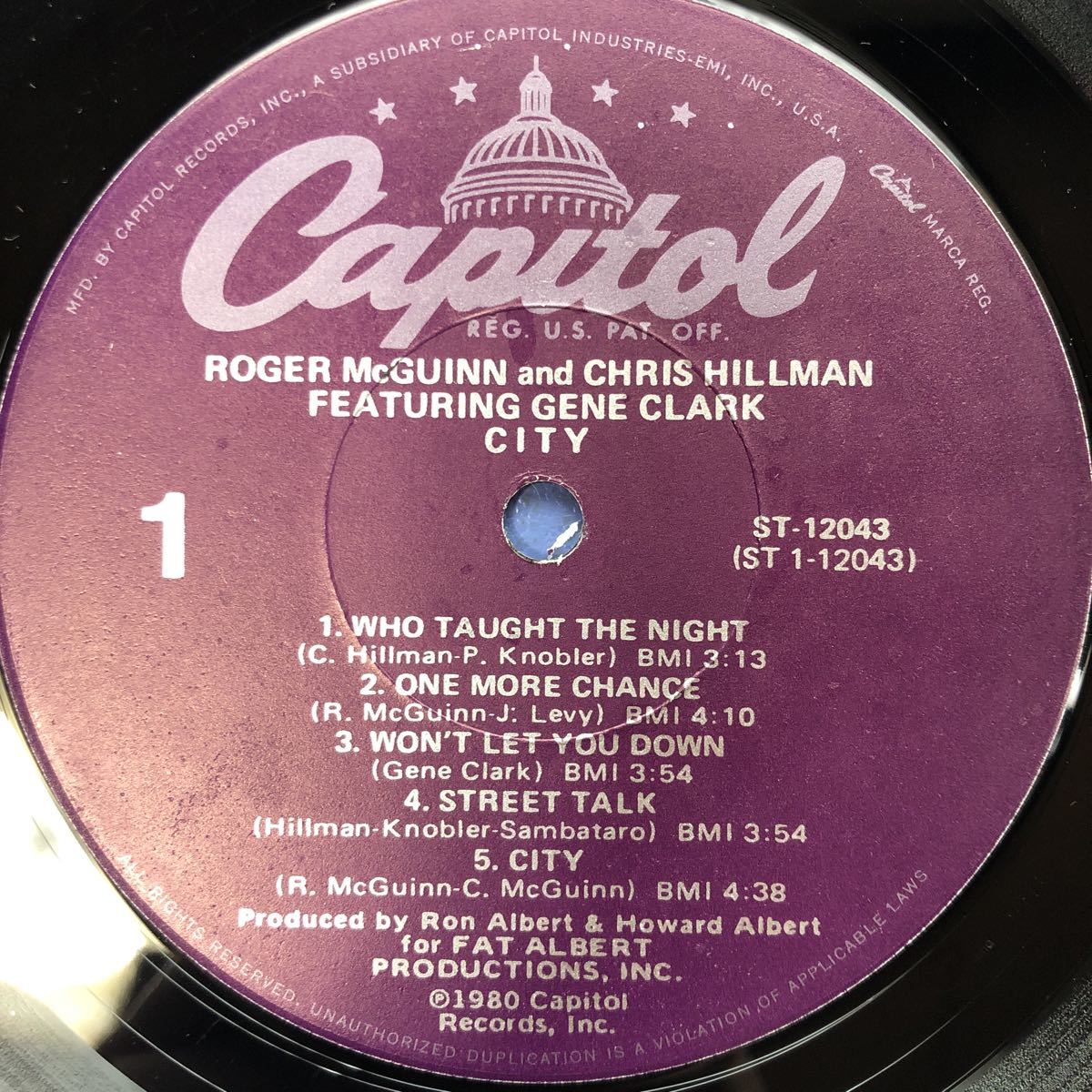 S LP Roger McGuinn and Chris Hillman feat Gene Clark CITY シュリンク付 レコード 5点以上落札で送料無料_画像4