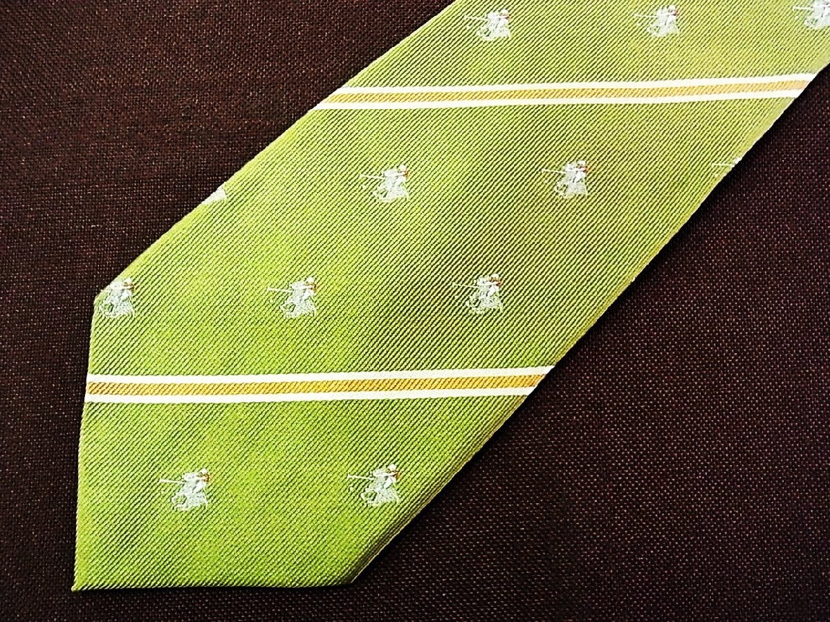 ♪27827C♪良品【刺繍 馬 ポロ 柄】ラルフローレン【Polo】ネクタイ_画像1