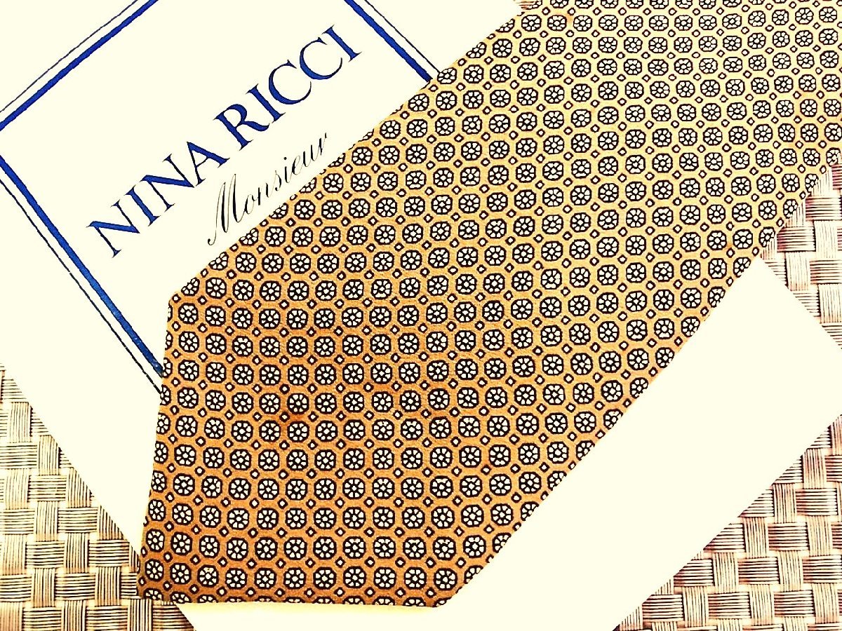 ♪28345D♪状態並品【デザイン 模様 柄】ニナリッチ【NINA RICCI】ネクタイ_画像1