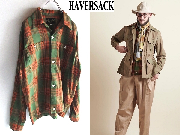 高評価の贈り物 美品 LOOK使用 HAVERSACK オレンジ グリーン M