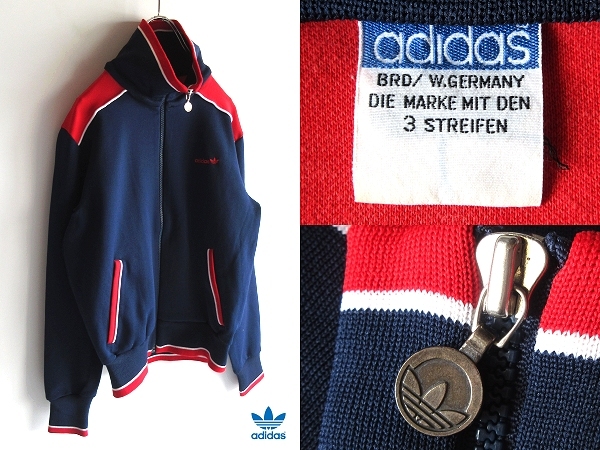 希少 70s80sビンテージ 西ドイツタグ adidas アディダス トレフォイル