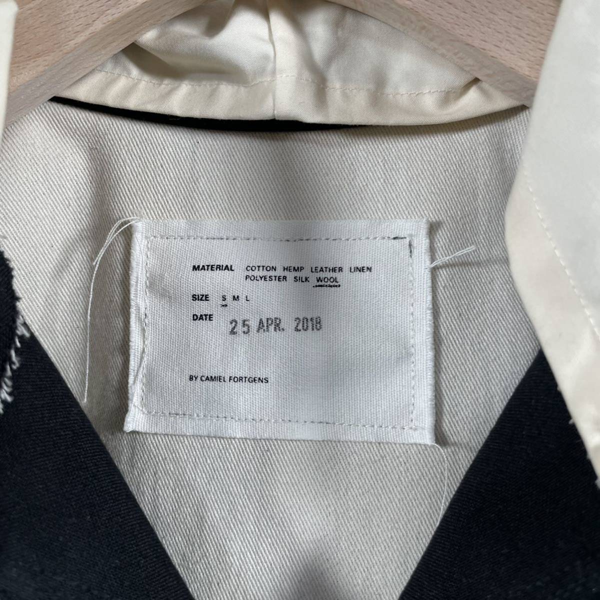 極美品】CAMIEL FORTGENSカミエルフォートヘンス hooded simple jacket