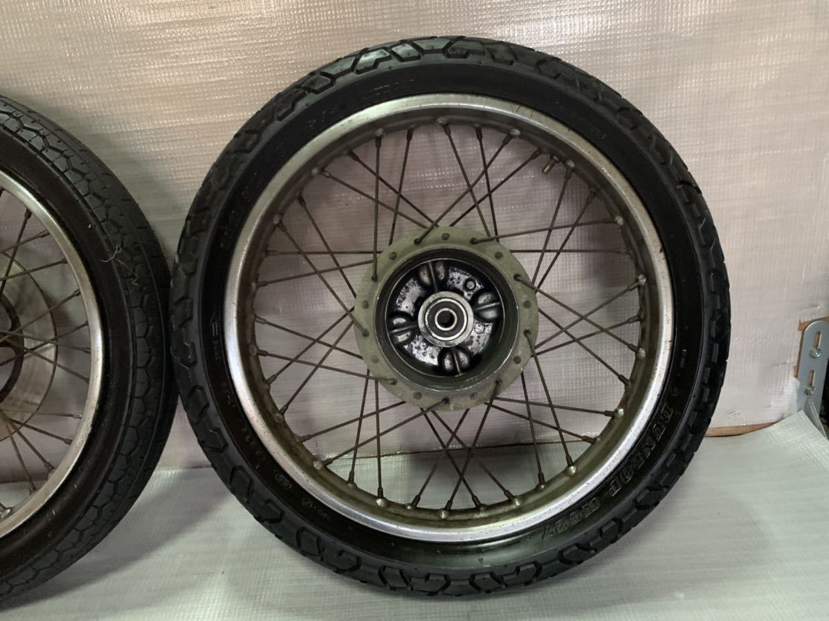 CB250T 純正ホイールハブ前後 スポークホイール 初期 純正6カクナット×④ cb250t cb400t cb250n cb400n