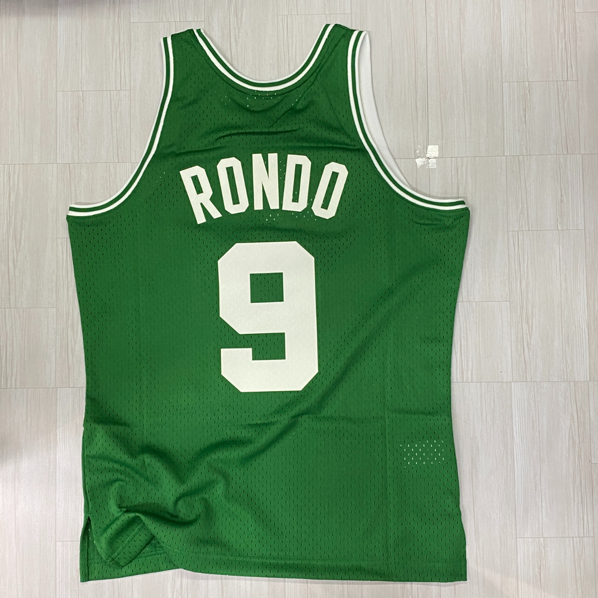 正規品 【M】 Mitchell＆Ness ミッチェル＆ネス NBA HWC ボストン セルティックス Boston Celtics ラジョンロンド Rondo ＃9 バスケシャツ_画像7