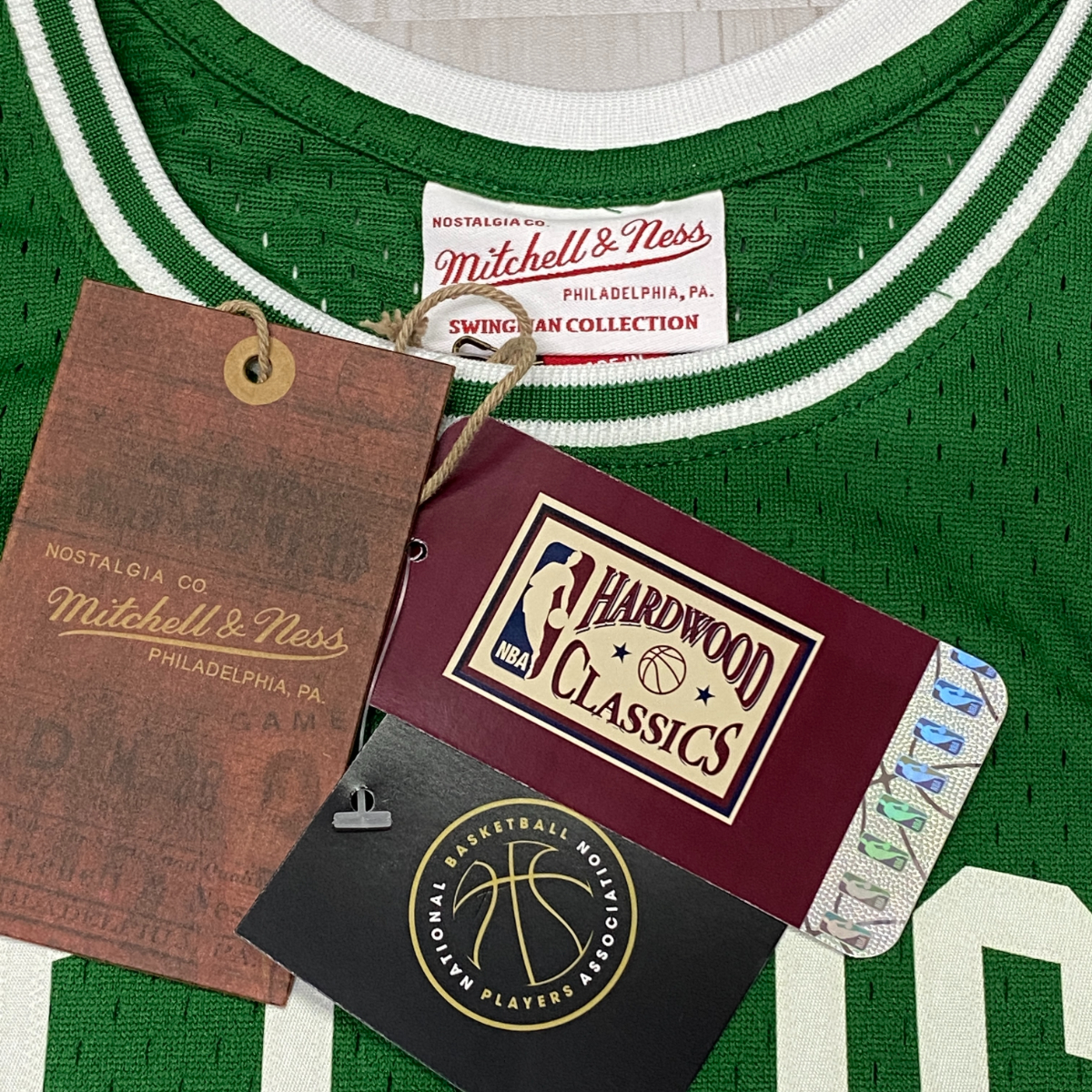 正規品 【M】 Mitchell＆Ness ミッチェル＆ネス NBA HWC ボストン セルティックス Boston Celtics ラジョンロンド Rondo ＃9 バスケシャツ_画像2