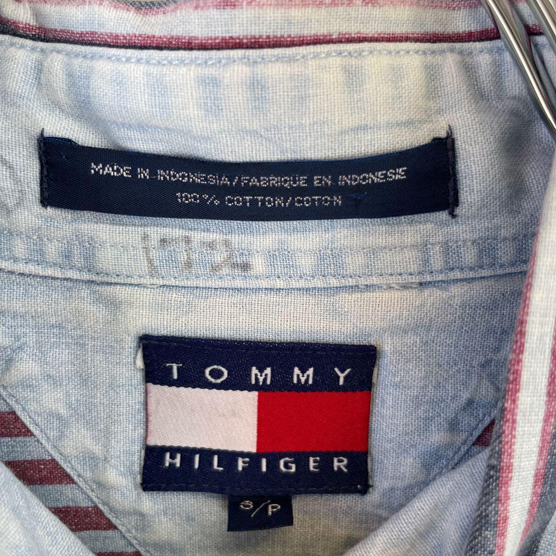 TOMMY HILFIGER トミーヒルフィガー　 デニム　ストライプシャツ_画像2