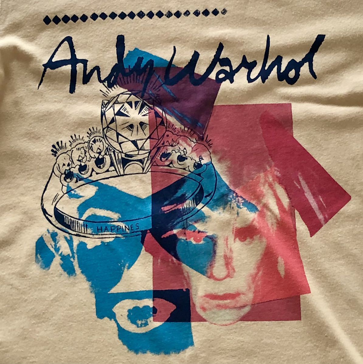 リング & 自画像★UNIQLO × SPRZ NY/Andy Warhol Tシャツ M黄★アンディ・ウォーホル/アンディー・ウォーホール ユニクロ コラボ/未使用_画像2