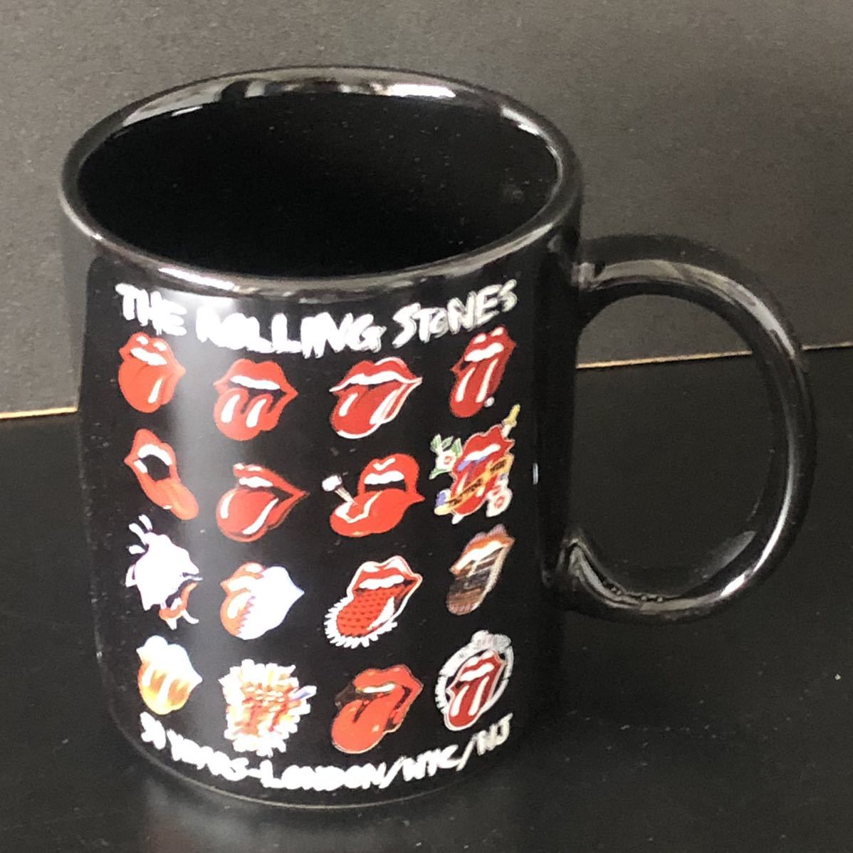 2014来日記念★公式 マグカップ ROLLING STONES Tongues Evolution With Logo & 50 Years-London/NYC/NJ★東京ドーム ローリングストーンズ_画像3