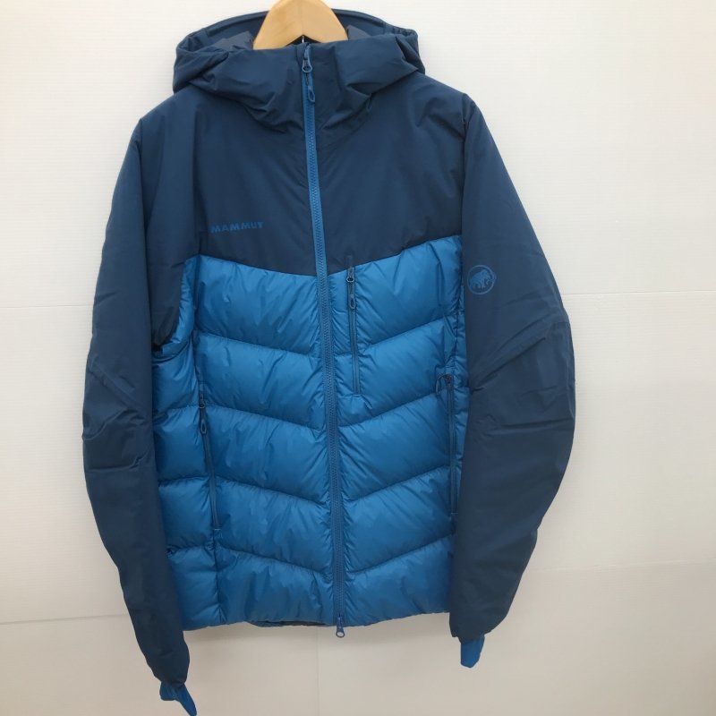 未使用 MAMMUT フ—ディー ジャケット L 青 マムート ライムプロ