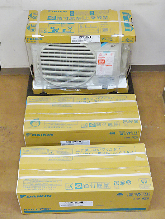 DAIKIN【PAC-45RV】ダイキン マルチエアコン 6畳用+10畳用 室内機2台+