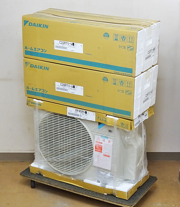 DAIKIN【PAC-45RV】ダイキン マルチエアコン 6畳用+10畳用 室内機2台+