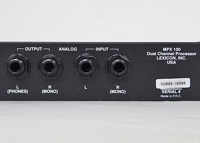 Lexicon【MPX100】Dual Channel Processor レキシコン デュアル Lexicon【MPX100】Dual Channel Processor レキシコン デュアル