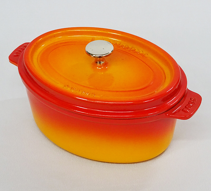 激安超特価 staub ストウブ オーバル23cm オレンジ ecousarecycling.com
