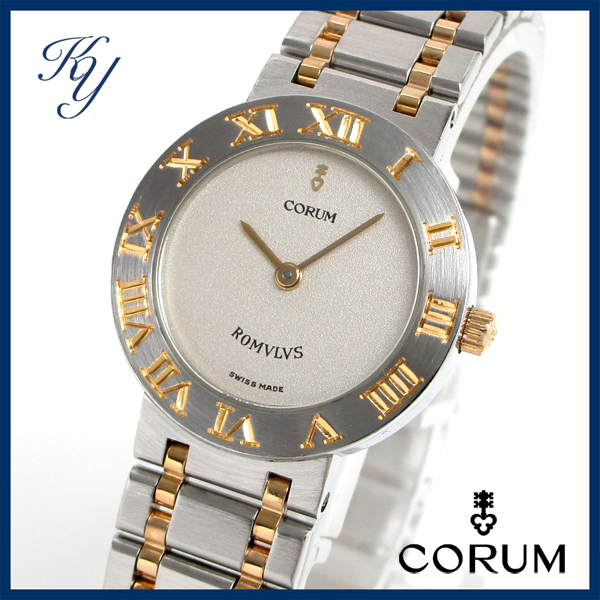 1円~ 3ヶ月保証付き 磨き済み 美品 本物 定番 人気 CORUM コルム