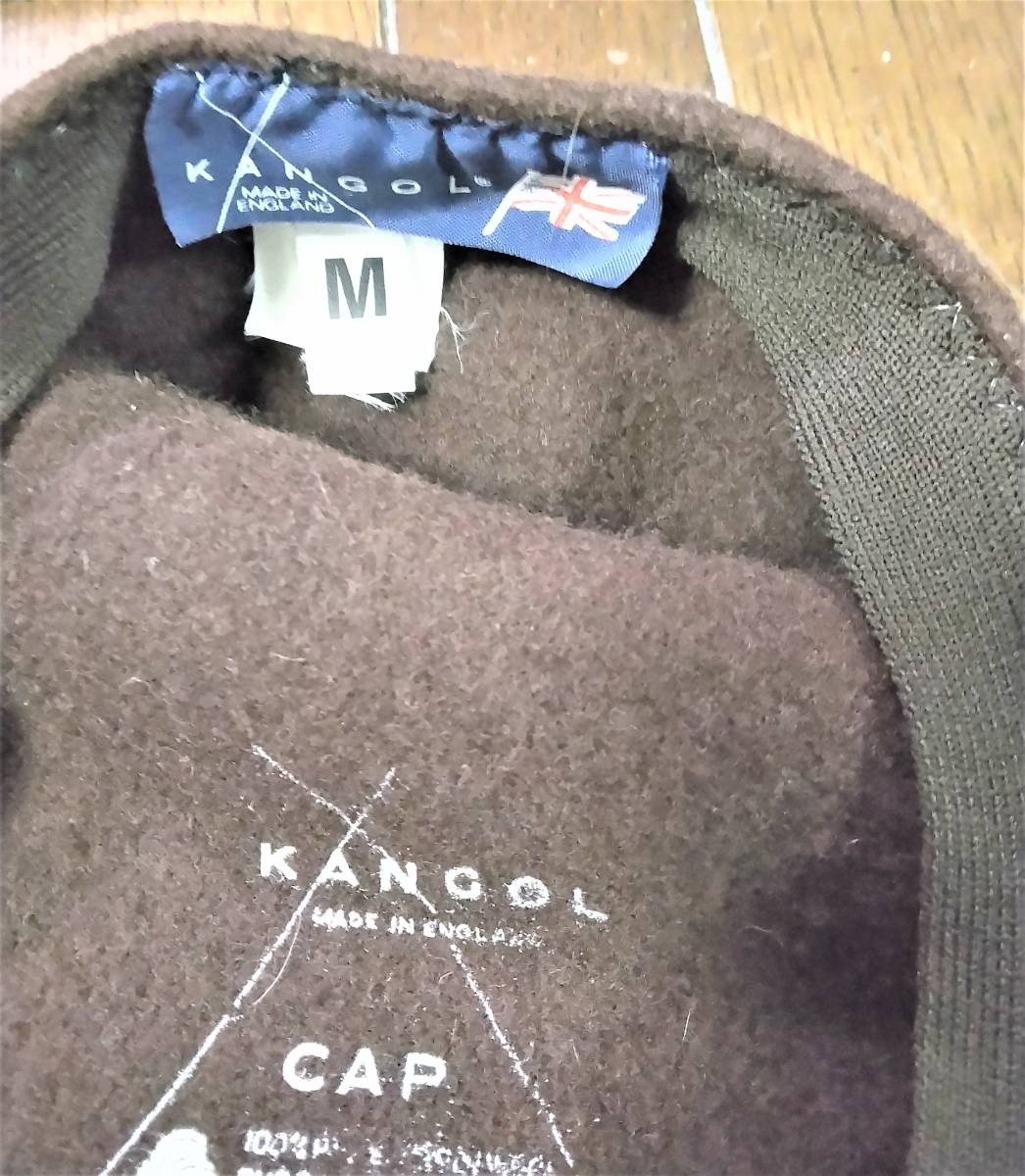 キャップ帽★茶★KANGOL★MADE IN ENGLAND★サイズ/M_画像3