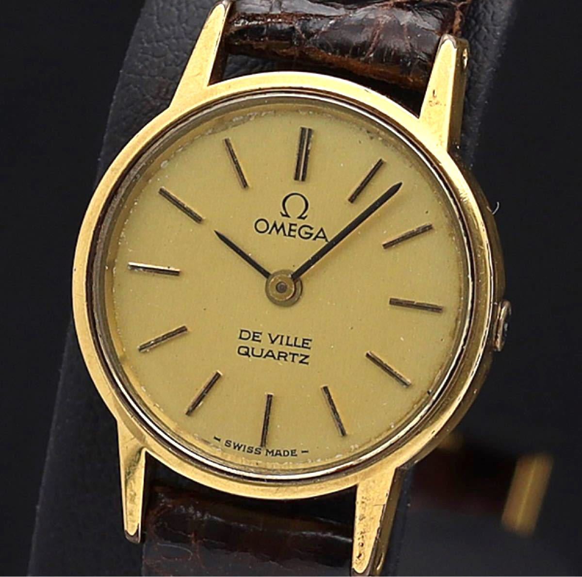 ボトムスス単品 【稼働品】OMEGA Deville レディース腕時計 クォーツ