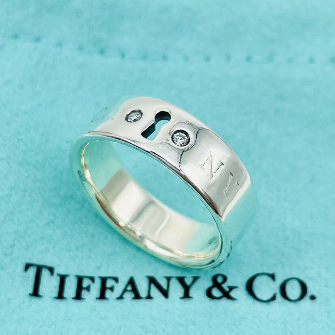 驚きの安さ 2pc ダイヤ ロック TIFFANY ティファニー シルバー 7号