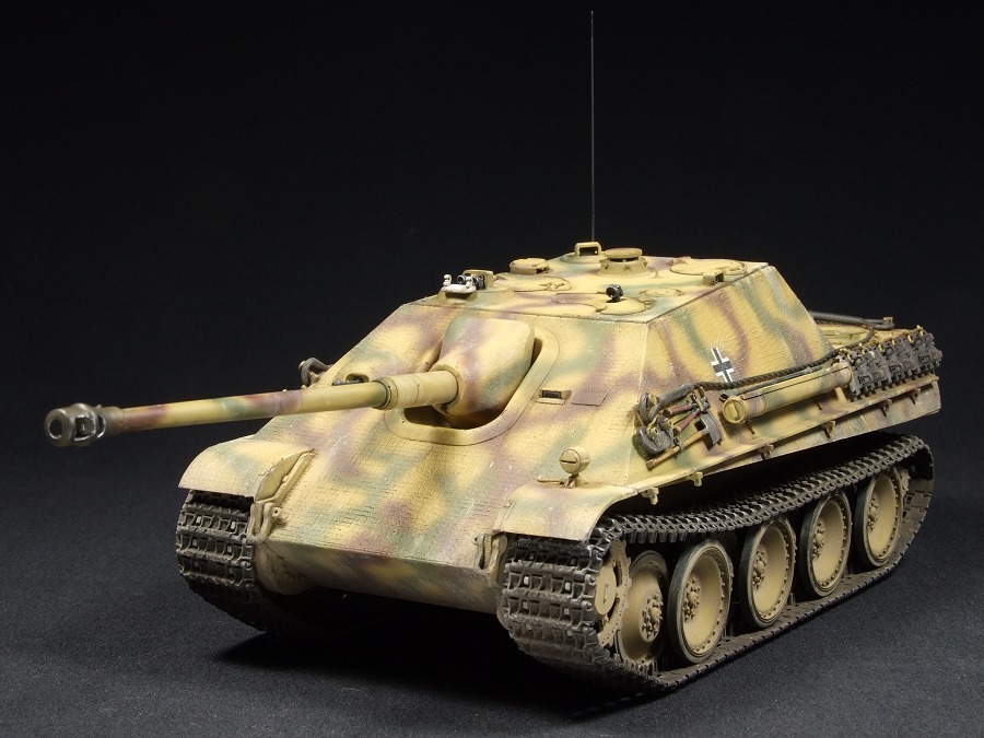 ★☆ヤークトパンターG1 初期生産車/第654重駆逐戦車大隊/フランス1944 1/35 ドラゴン 完成品_画像1