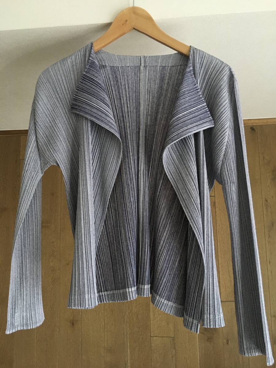 美品 PLEATS PLEASE プリーツプリーズ プリーツ カーディガン