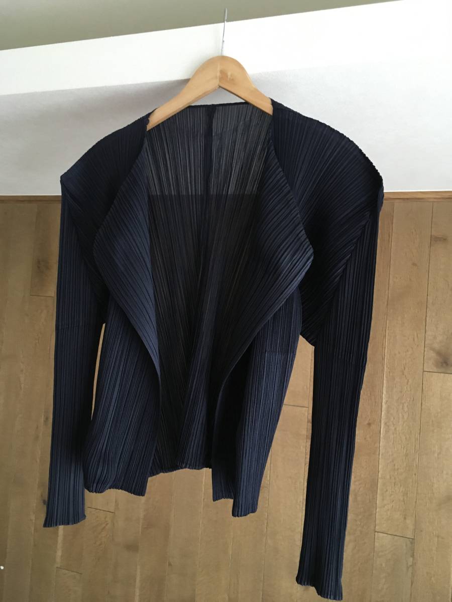 美品 PLEATS PLEASE プリーツプリーズ プリーツ カーディガン